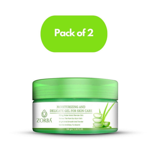 ZORBA Moisturizing and Delicate Gel for Skin Care 200 gm Pack of 2
